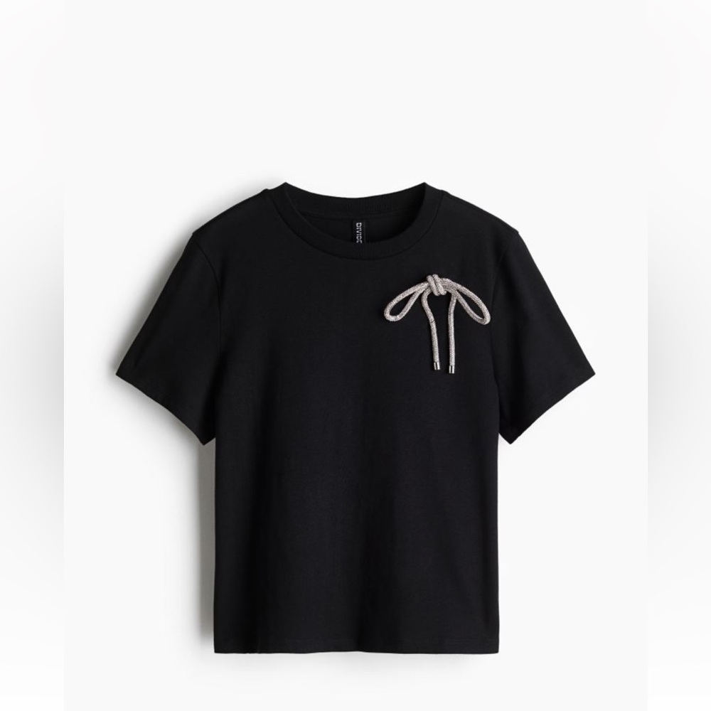 New! SOLDOUT H&M Embellished Bow T-Shirt